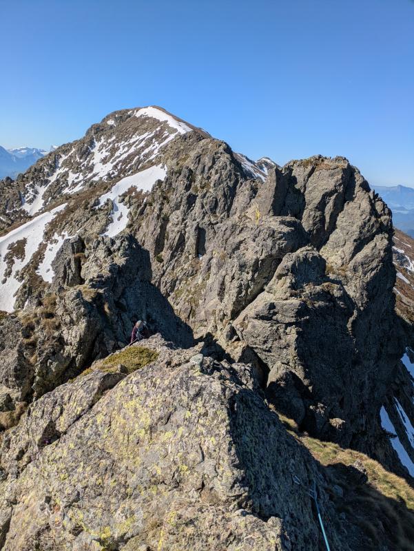 Les arêtes depuis le départ