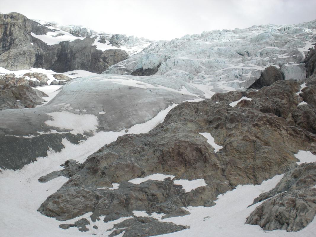 La base du Glacier Blanc