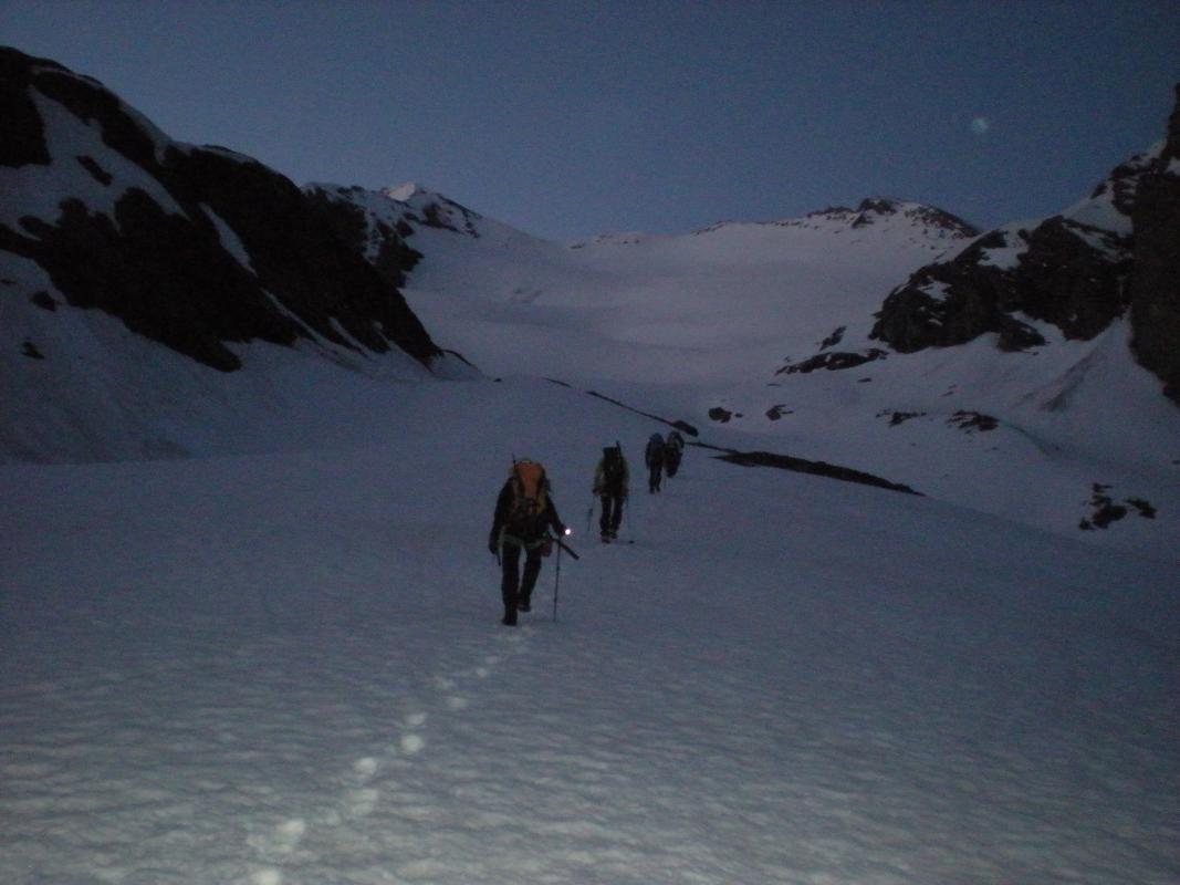 Arrivée au plateau glaciaire