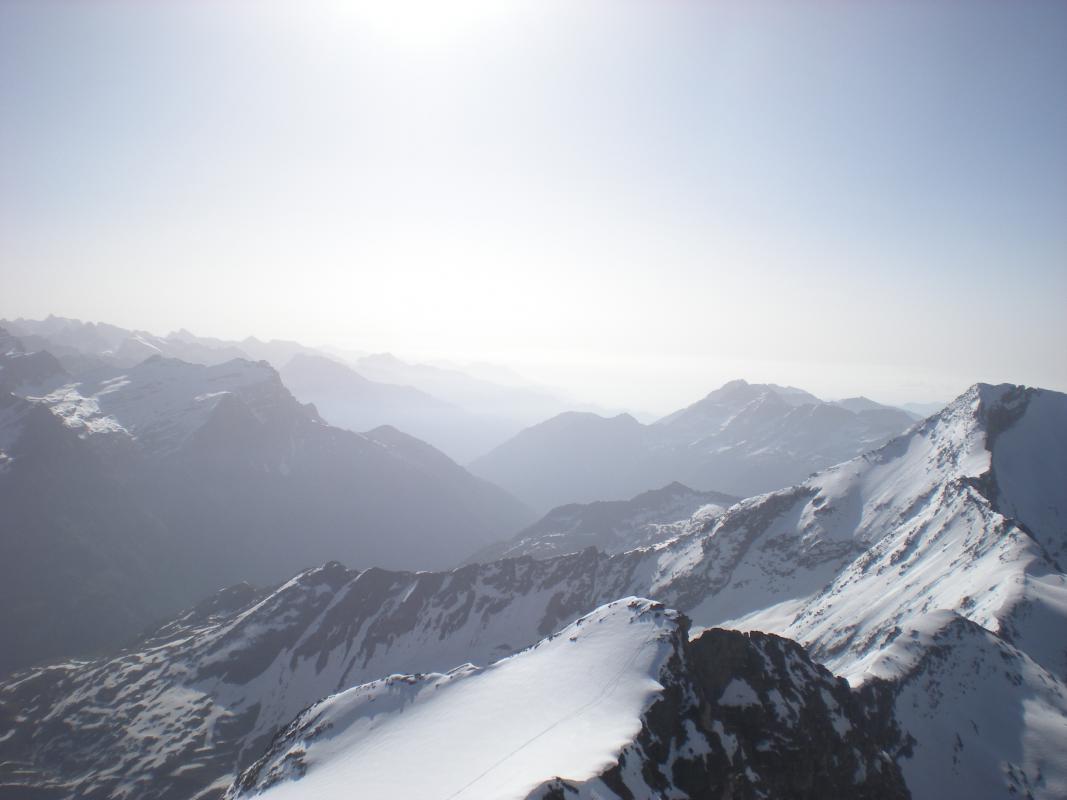 Vue du sommet sur la plaine du Po