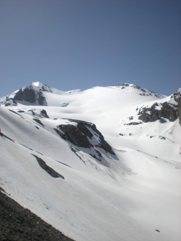 Le sommet vu du refuge