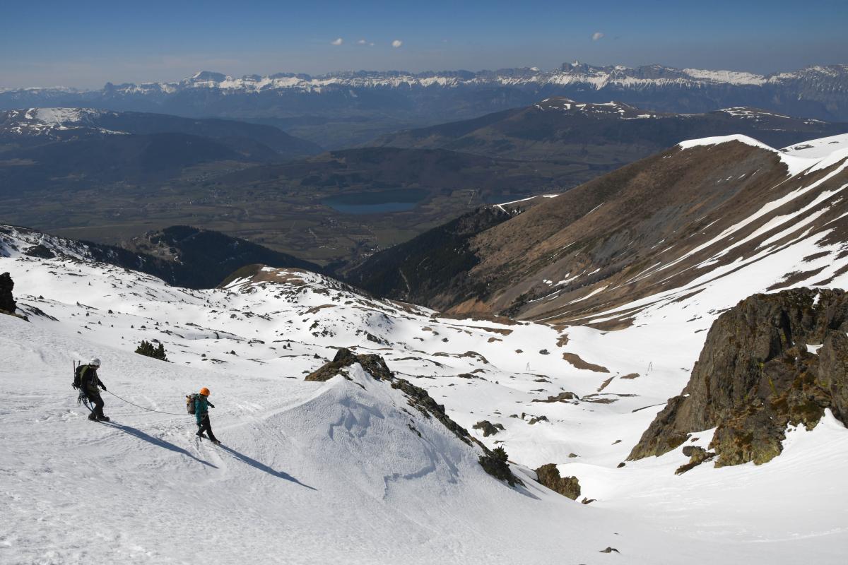 Dans le couloir de descente