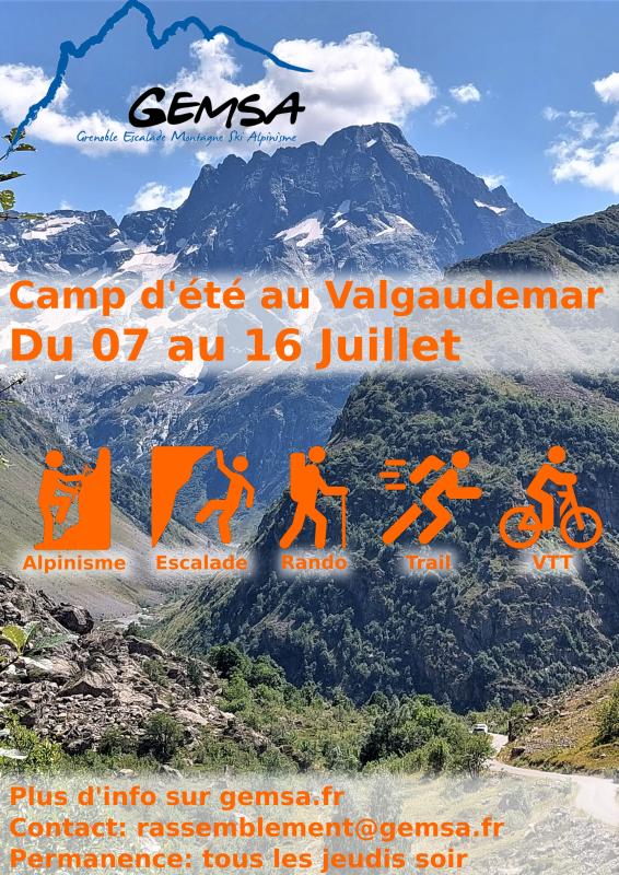 affiche camp été