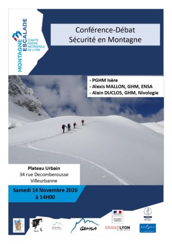 Conférence-débat Sécurité en montagne Villerbanne