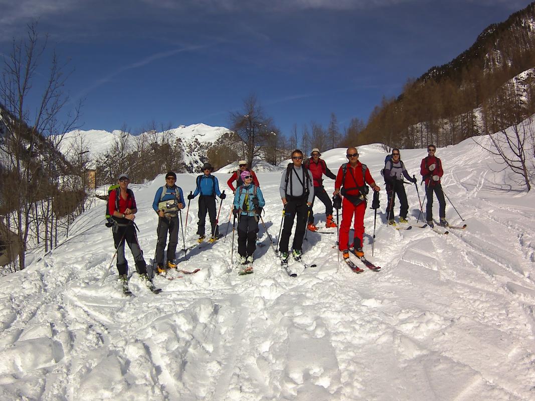 Le groupe au départ de Chialvetta