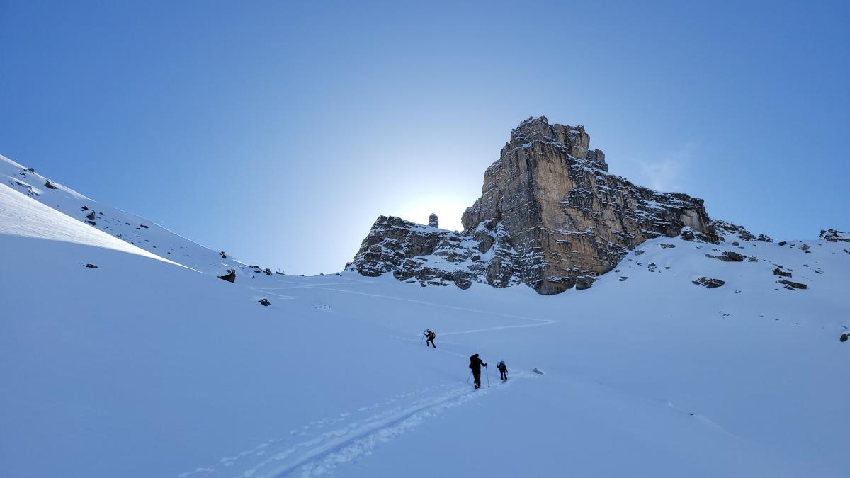 La dernière pente sous le col
