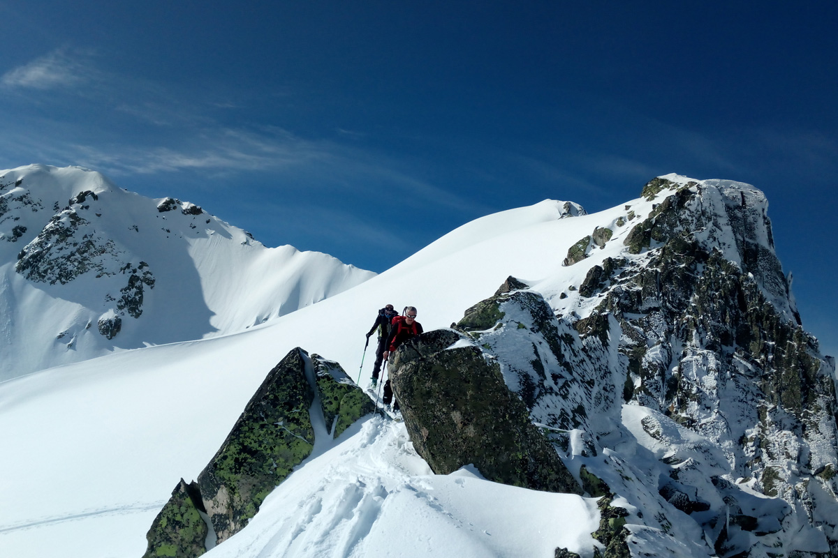 Arrivée au col