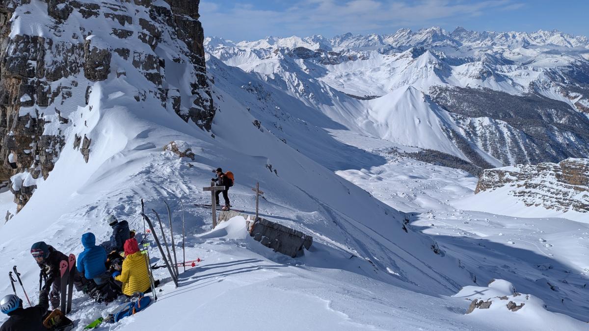 Arrivée au col