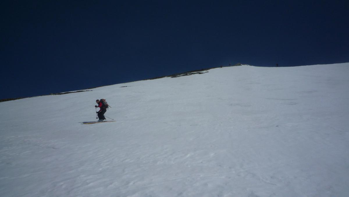 Premiers virages sur neige dure
