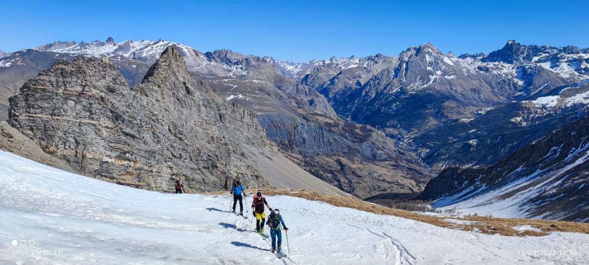 Arrivée au collet des rochers de Miéjour