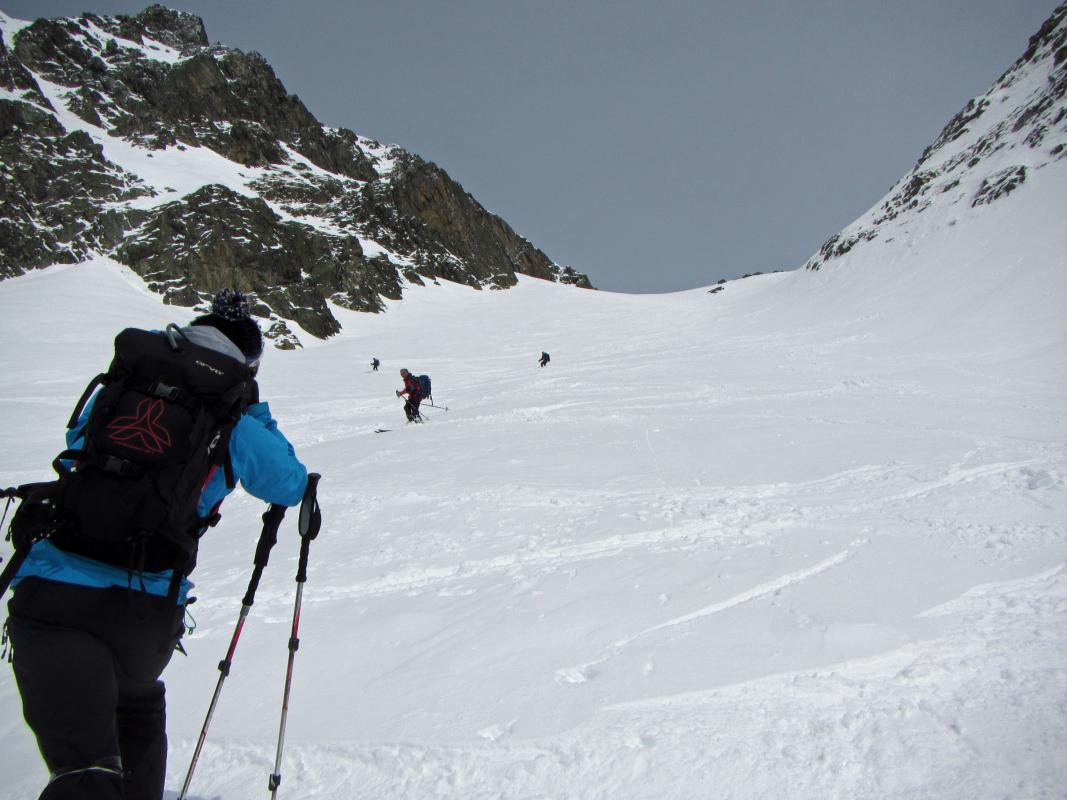 Un bon début de descente...